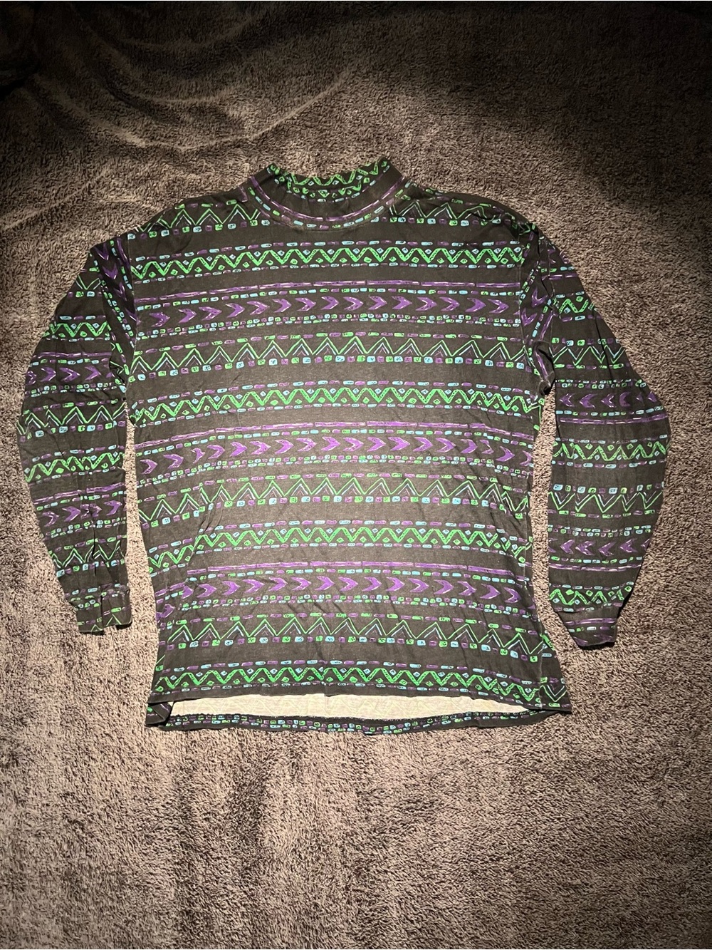 80s azteccy AOP longsleeve